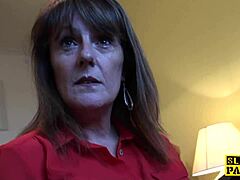 Religious mature woman in a disciplined session