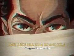 In this brazilian scene, big rush fucks the trap passionately with intense action