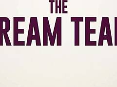 hailey rose teams up for handjob, spanking, double facial cum on tits and kitchen fucking