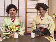 Sayuni and Sakuna join a group activity with two guys