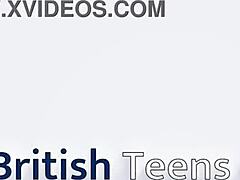 Student in foreplay blowjob scene.