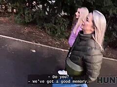 Hunt4k Lesbian Fucked Her New Landlord In Public