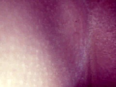 watching this pretty shaved girl get wet, he thrusts dick into tight pussy for orgasm