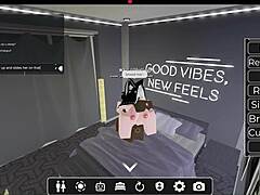 White slut got fucked by bbc in roblox