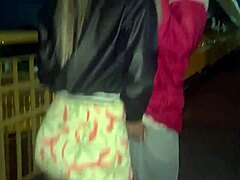 Canadian WIFE SUCKS fan in PUBLIC on DUTRA road