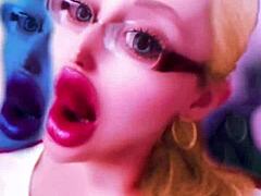 turning into a huge lipped bimbo doll