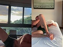 Professional Pussy Eater Licks Exotic Friend's Wet Muff Roughly For Interracial Orgasm. Bent Over Dive Sends Her Wild.