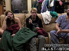 Nova maverick's pussy gets blasted with cum