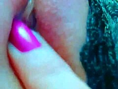 Young Girl Fingers Her Strawberry Pink Pussy With Toys At Home