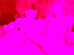 The Italian milf Artemisia Love smokes naked on the bed, displaying her big tits and playing with her pussy.