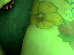 Sex with a hot brunette in a bathrobe ends with cum on face