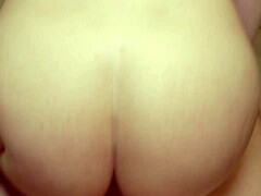 i moan as my lover cums on my natural tits before separation.