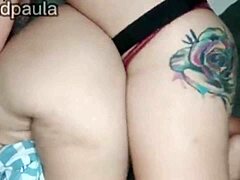 these lesbians are destroying each other's fat puffy cunts with toys