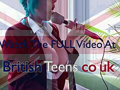 Hot british alt college student plays with her pussy until she cums