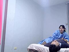 The nurse begins the treatment unexpectedly