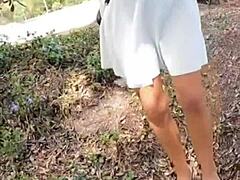 Me and my bf fuckin in the mountains outdoor