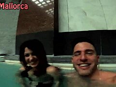 oh man i cant believe i picked up this petite spanish teen for risky public sex in the hungarian thermal bath pool, bent over and all - valentina lapiedra