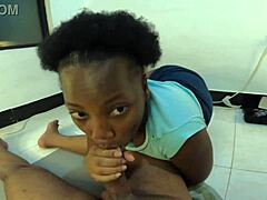 Papi, I am your submissive black ebony girl next door for sucking and spit play