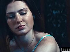 Stepmom caught teen 18+ with step-uncle and joins in for muff diving