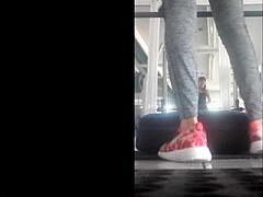 Hot Mexican Teen Bends Over in Gym 😏