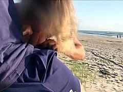 Milf Jerks Cock In Public Surprise!