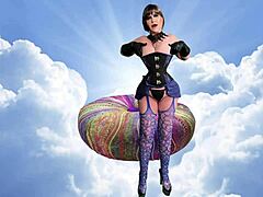 Granny sky gilf takes a licking from cougar cunilingus then hardcore dicking to orgasm with kissing.