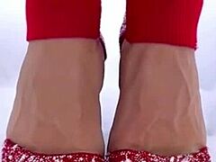 i show off my sexy christmas bikini with dirty talk for my stepson, ending nude