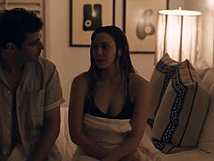 Elizabeth Olsen Moaning Hot with Big Natural Tits Exposed Naked. Sexy Celebrity Babe in California Scene.