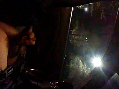 jerking off alone in the car