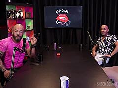 Negro Top Delícia shines in sensual cast interview with swingers compilation part 4