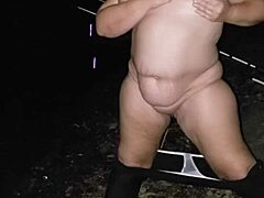 Big Tit Milf Strips Outdoors And Masturbates