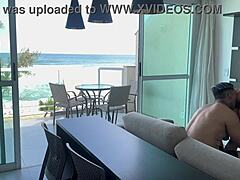 Arrived from the beach full of desire. Came hard on the bandido's dick in missionary anal with tattooed Latina.