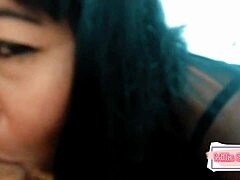 The secretary starts her day by pleasing the boss's husband. She does it before work begins.