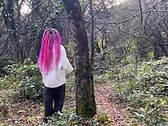 Come here, cute teen, let's do rough outdoor sex with spanking, squirting, and cum in my mouth