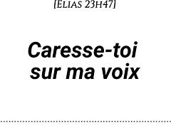 I guide you to caress yerself with my voice givin erotic fingering instructions for fantasy