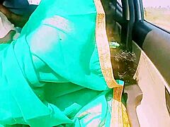 Desi housewife gets dirty in car sex with unknown guy and wild talks