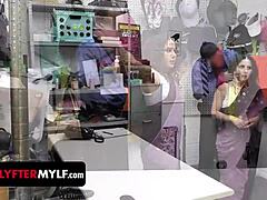 exotic indian milf stripped for shoplifting
