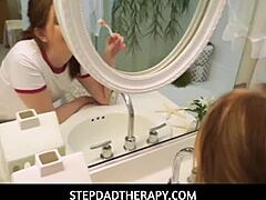 Maya Kendrick redhead gets busy on cam with huge thick cock in stepdad therapy