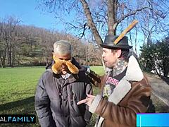 Mia Trejsi takes double vaginal with Katy Rose