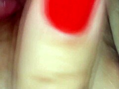 Is Karina addicted to sucking her big natural tits?