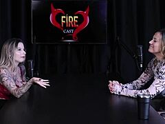 angelica morango discusses women's submission and social media censorship in a group setting