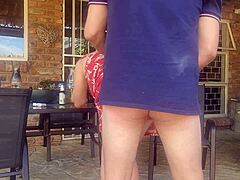 My friend's wife cheats with a blowjob outdoors