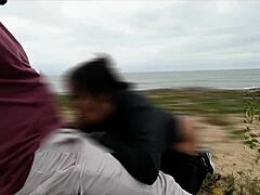 anal adventure on the beach with watching perverts