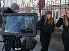 eveline and silvia dellai ask, 'want to see our dp gangbang?'