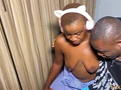 naughty ebony student learns maths with bbc teacher