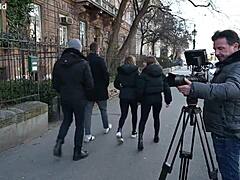 eveline and silvia dellai ask, 'want to see our dp gangbang?'