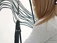 Harley Love's Tight Pussy On Sex Swing