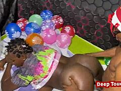 Couple Spanking During Christmas Sex?