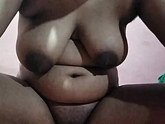 Indian 18 year old girl gets horny with old guy in full desi sex, loving those big natural tits...