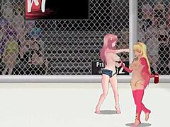 Princess Wrestling Lesbian Street Fight Catfight